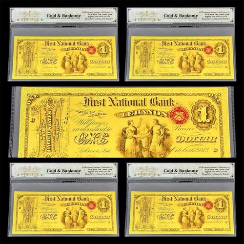 Lot 1875 bill us - 5, $1