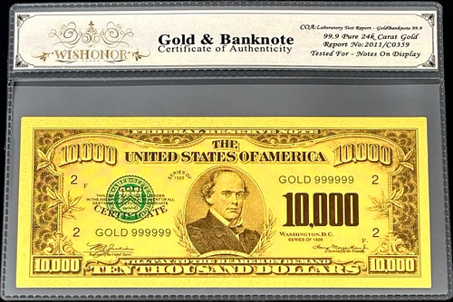 000 bill banknote - $10,000,
