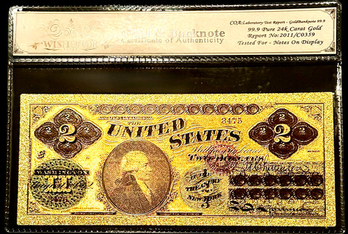 1862 bill united states 24k - 1862,