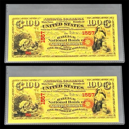 Lot 1875 100 bill - lot, 2