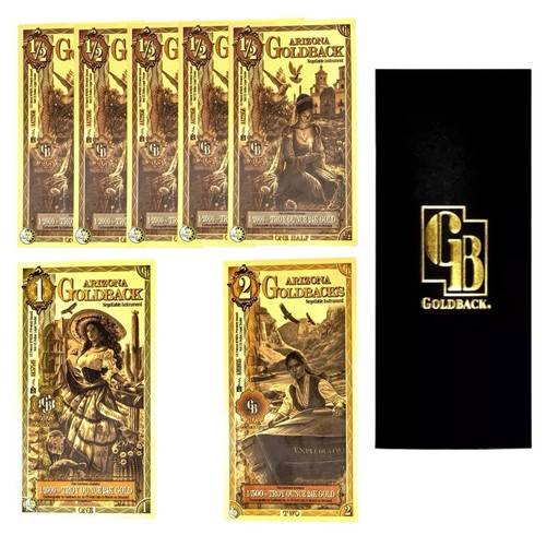 Lot arizona goldback 1 2 - lot, 1/2