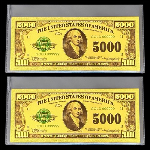 Lot 5000 bill 24k gold - bill,