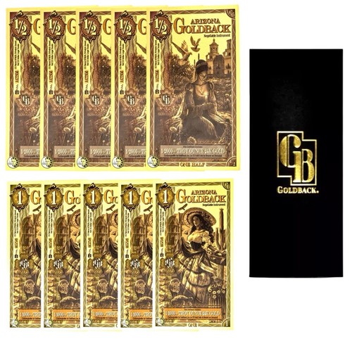 Lot arizona goldback 1 2 - x, 1/2