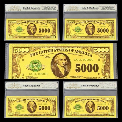 Lot 5000 bill - $5000, 24k
